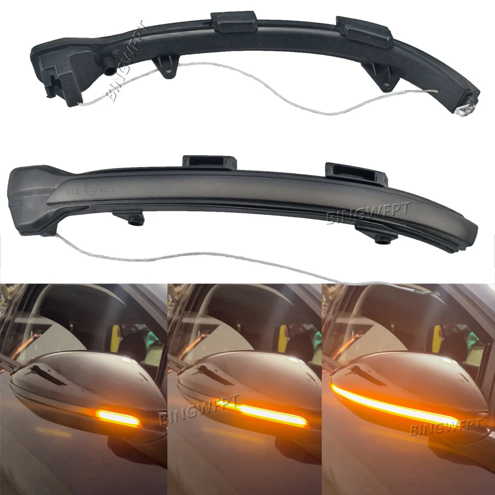 2 Pz Per Vw Golf Mk7 7.5 7 Gti R 13-18 Dynamic Blinker Led Indicatori Di Direzione Per Volkswagen Rline Sportsvan Touran Side Mirror Light