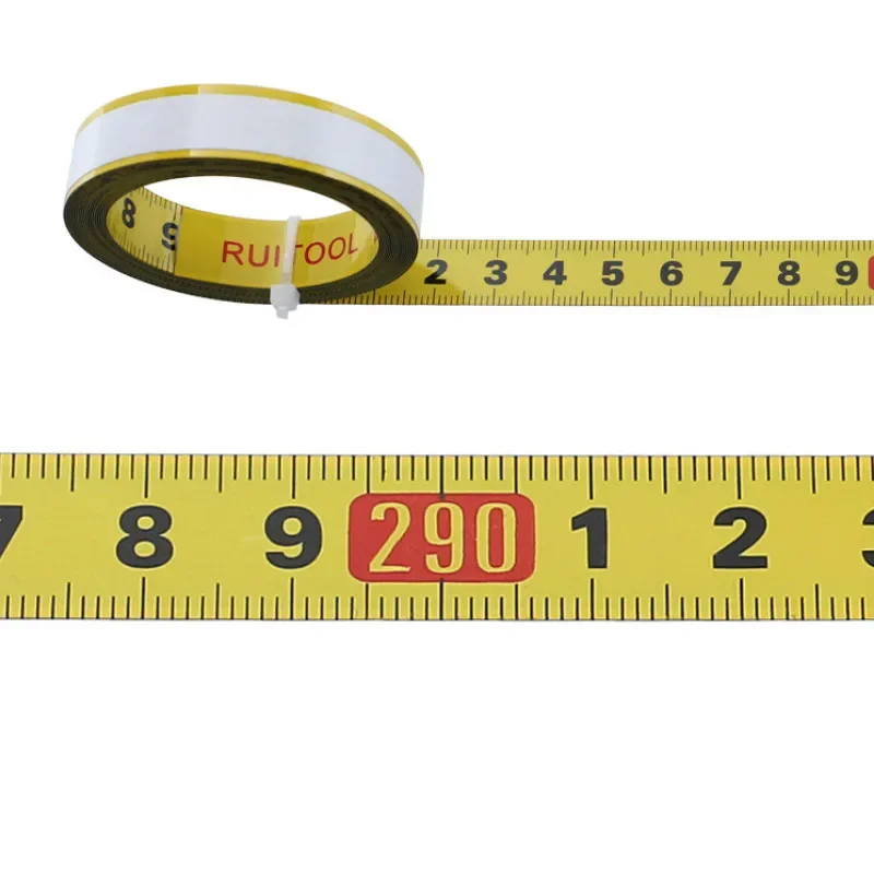 Metric Steel Miter Track Tape Measure 0.5'' Self Adhesive 1-5M for Router Table Saw T-Track Woodworking