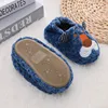 Toddler Boys Slippers for Winter Baby Loafers Plush Warm Cartoon Lion Rubber Sole Children Home Shoes Kids House Indoor Footwear 2
