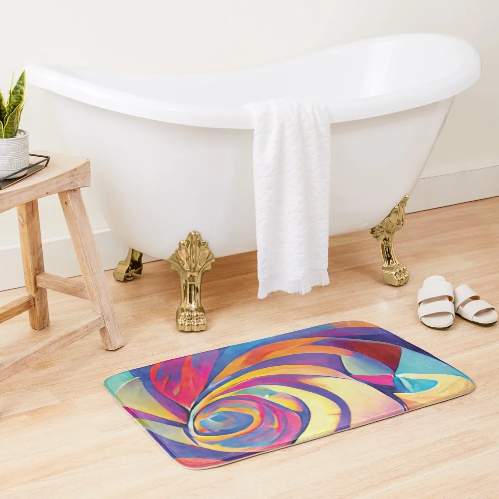 

Vibrant Life Abstract Digital Paintings Bath Mat Rugs Baths For Bathroom And Toilet Bathroom Utensils Mat
