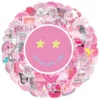 50/100PCS Pink VSCO Cute Girl Stickers Aesthetic Skateboard Laptop Guitar Graffiti Luggage Sticker Waterproof Decal Toys 4