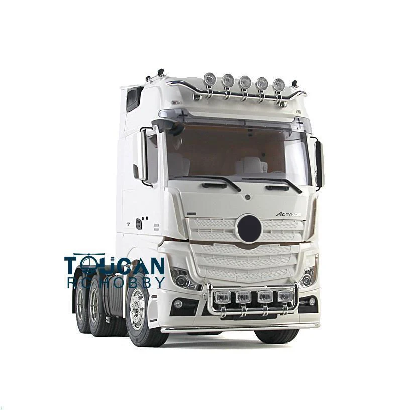 TOUCAN 3Axles Highline 1/14 RC Tractor Truck Remote Control Construction Vehicles Outdoor Cars Toys Gift Trailer DIY KIT Model 3