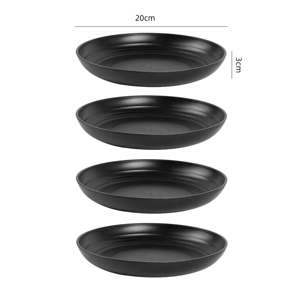 4Pcs 20cm Plate