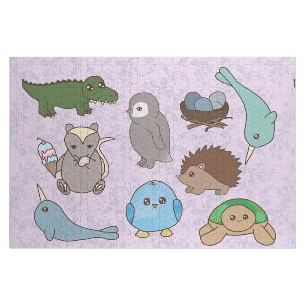 

Baby Animal Collection Jigsaw Puzzle Personalized Gift Married Photo Personalized Gifts Custom Jigsaw Adult Wooden Puzzle