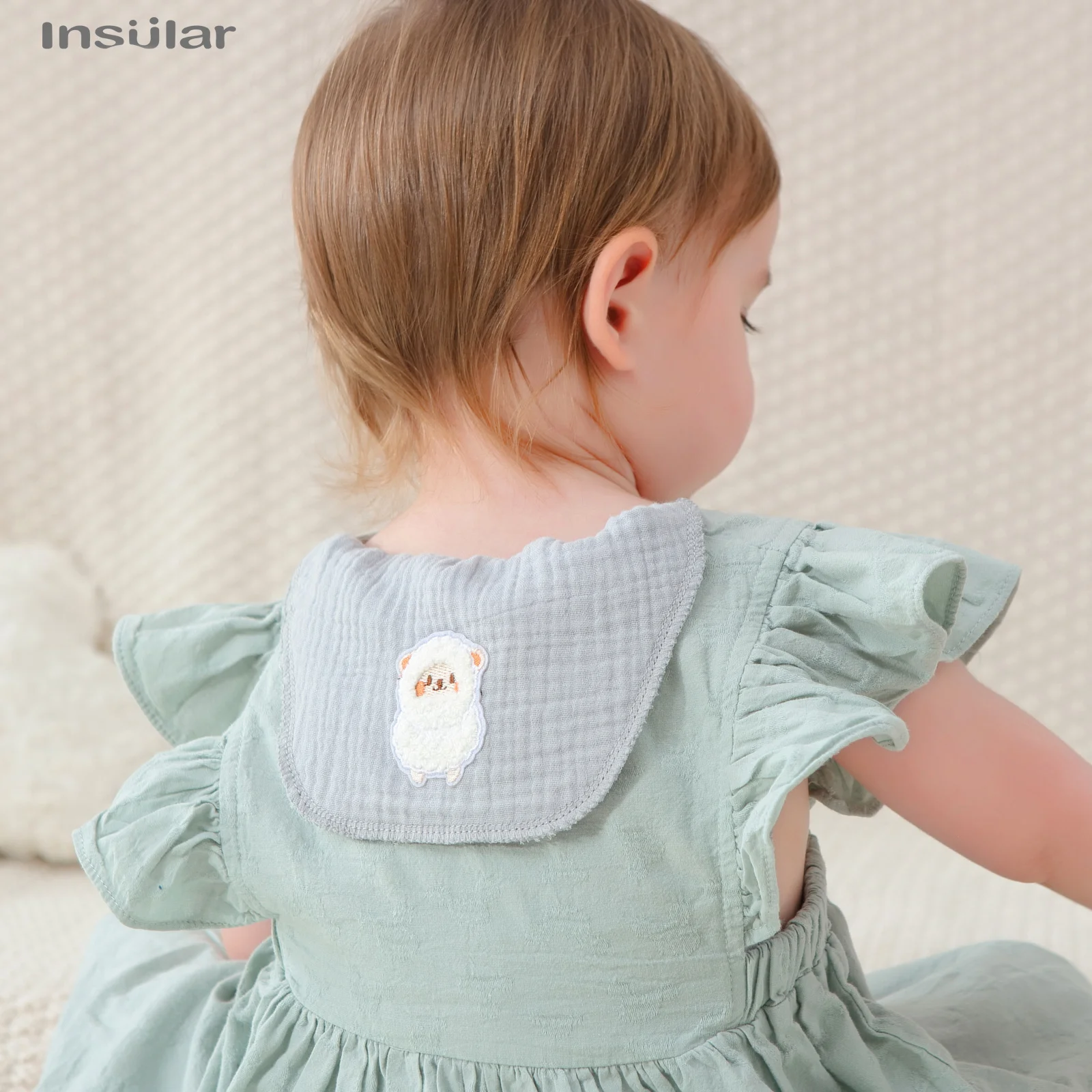 4 Layers Muslin Baby Sweat Towel Gauze Wipe Sweat Back Cotton Baby Stuff Kids Security Perspiration Absorption Infant Wash Cloth