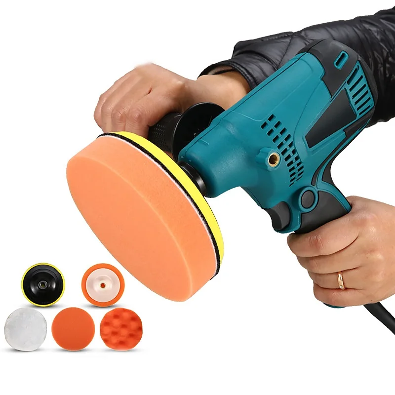 220V 500W Grinder Polishing Machine Poilsh Adjustable Speed Car Electric Polisher Waxing Machine Auto Furniture Polishing Tool