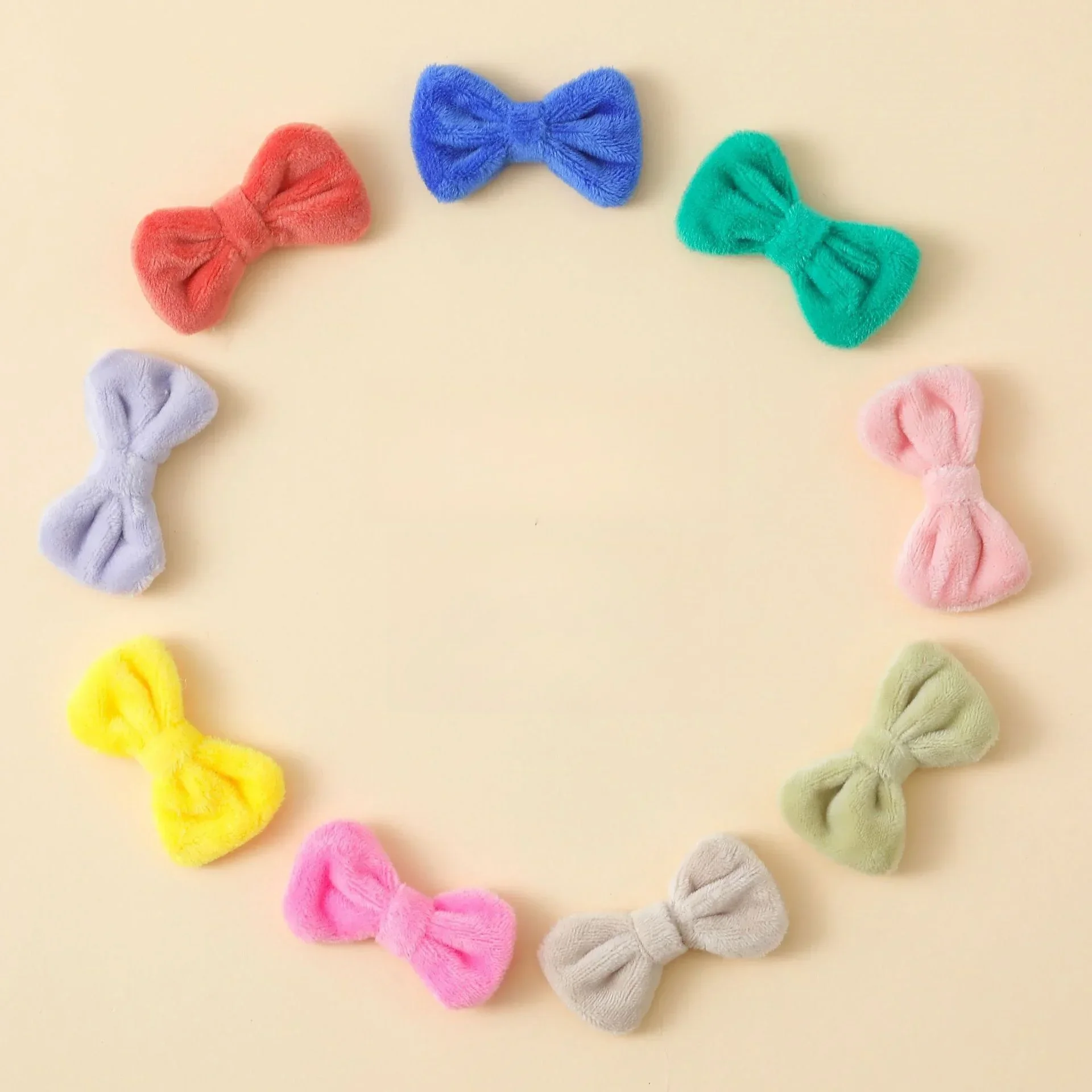 Multicolor Velvet Bow Appliques for Diy Wedding Hat Clothes Outfit Coat Sewing Supplies Headwear Decor Corsage Floral Shoes Gift Craft Supplies