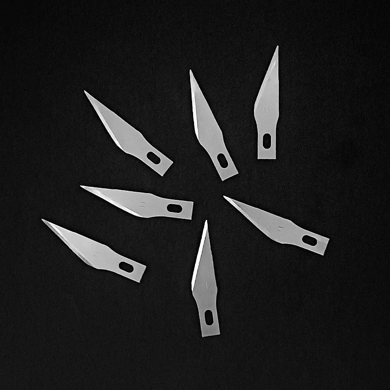 Leather Cutting Tools Wood Carving Knives Blades Cutter Craft Knives for Carving 11# Blades Stainless Steel