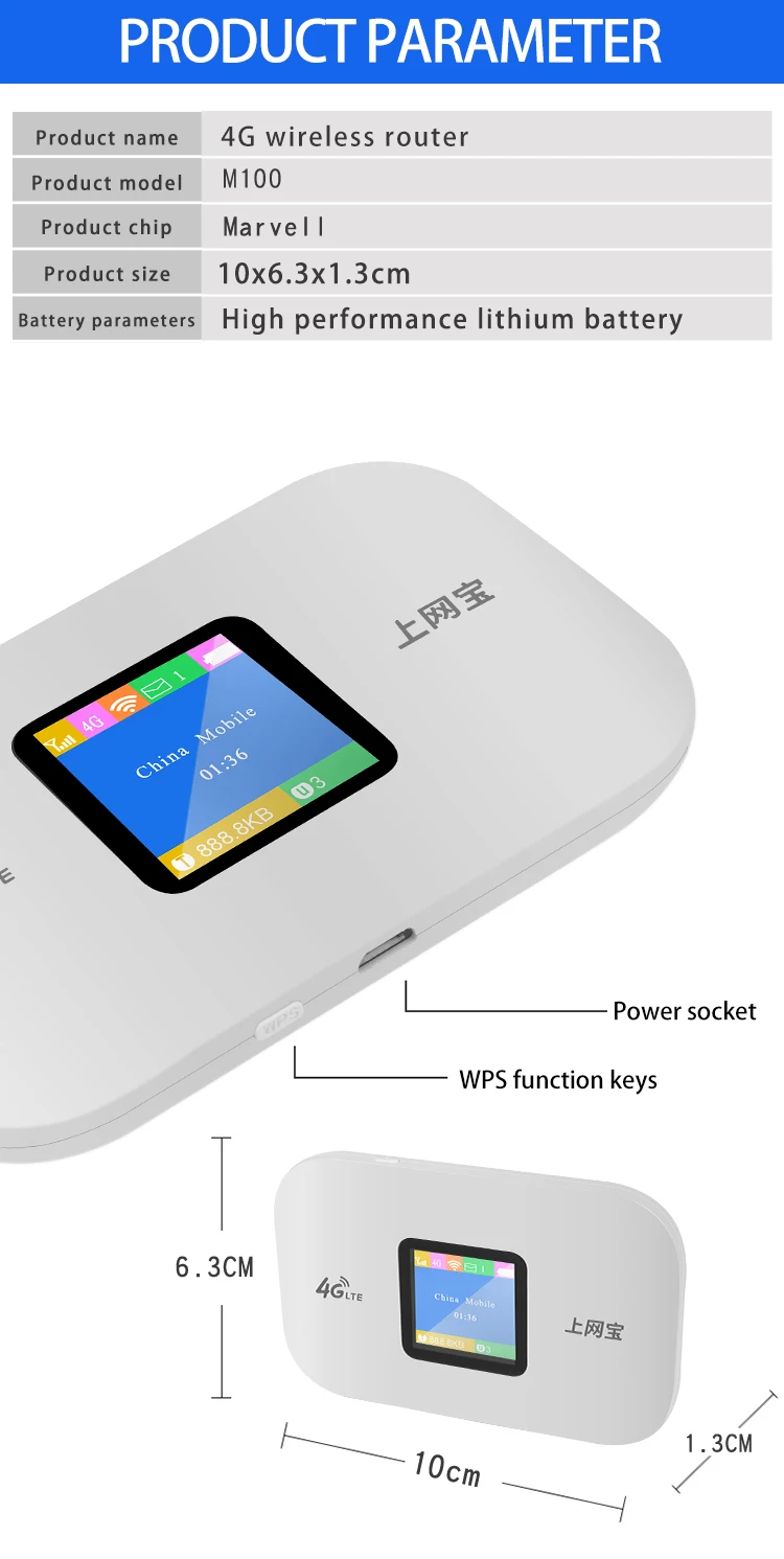 modem 4g wifi sim card bolso móvel