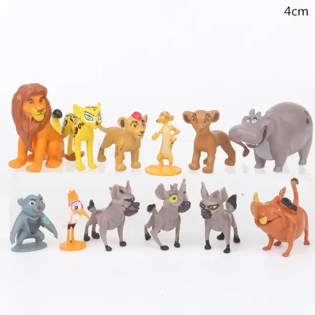 9-12pcs/Set Cartoon The Lion King Simba Nala Timon Model Figurine PVC Action Figures Classic Toys Children Gifts