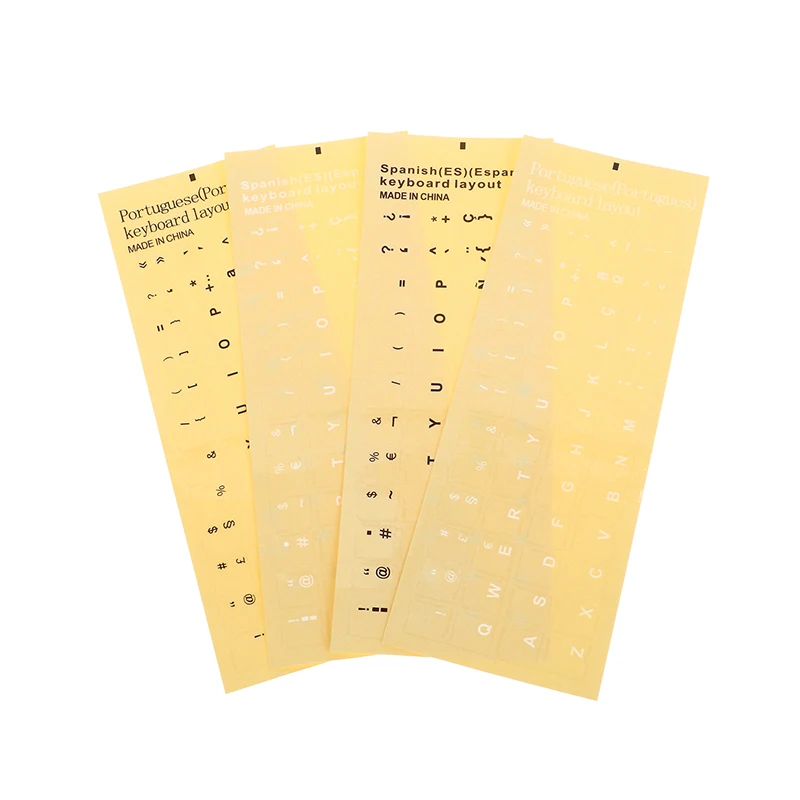 1Sheet-Spanish-Laptop-Keyboard-Stickers-Transparent-Keyboard-Sticker ...