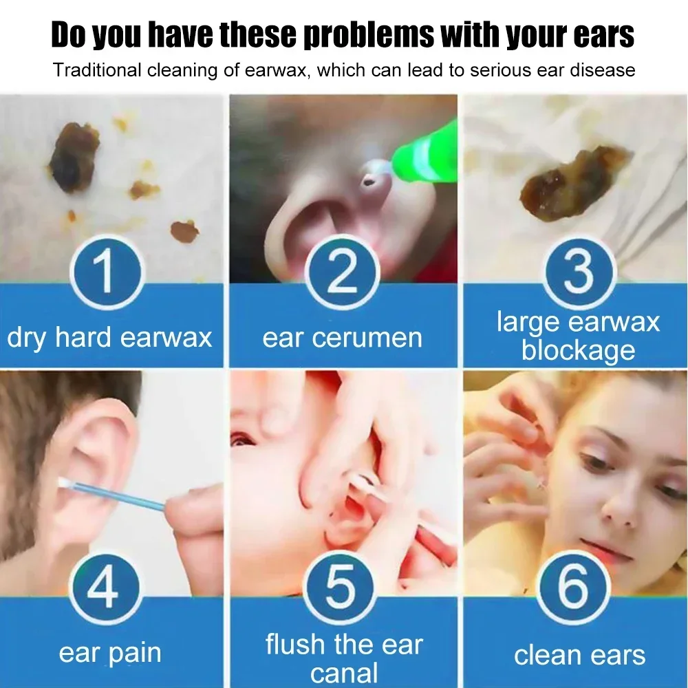 Ear Wash Cleaner Bottle 500ml Earwax Removal Tool Adults Kids  Water Irrigation Bottle Ear Care Spiral Washing Safety Squeeze 2