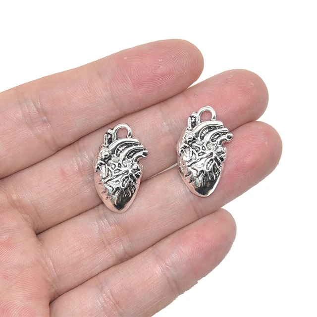 100 Breloques émaillées En Forme De Cœur Et Fleurs - Pour Création Bijoux, DIY, Halloween Et Noël