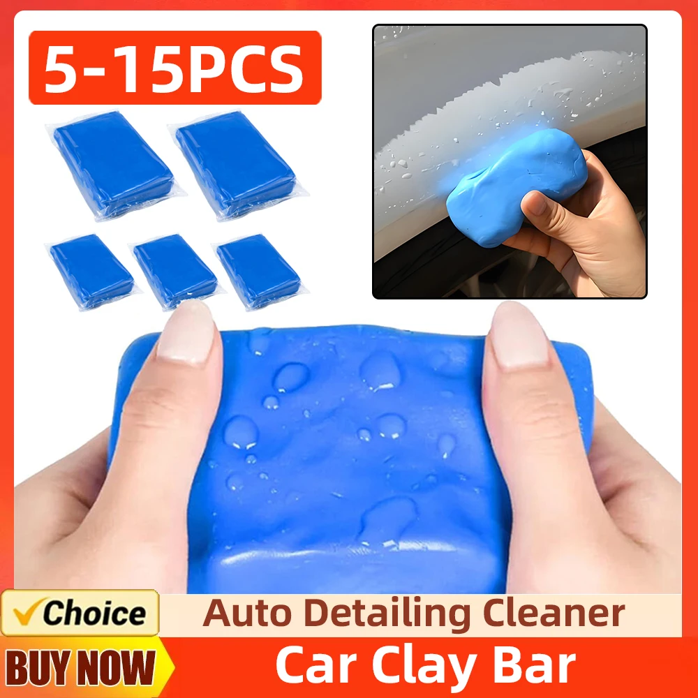 5-15 Pcs Car Cleaning Clay Bar Vehicle Detailing Magic Cleaning Mud Blue Auto Detailing Cleaner Auto Cleaner Tool car cleaning tool,car cleaning clay bar,cleaning magic mud,car detailing cleaner