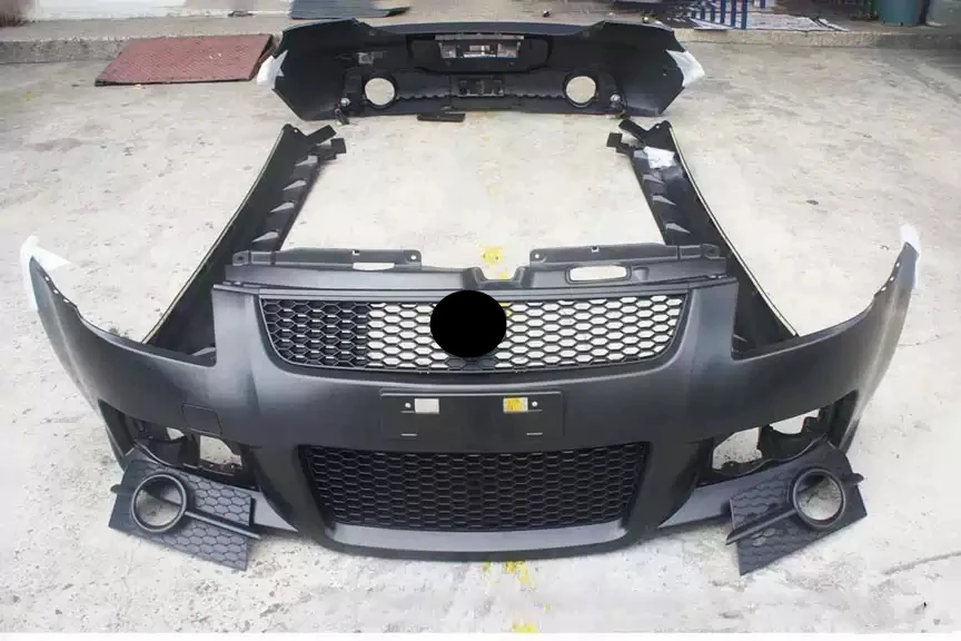 

For Suzuki Swift Front bumper assembly surrounded grill fog lamp cover car accessories accesorios para