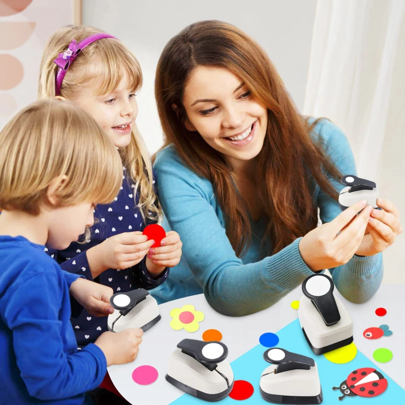 Circular Embossing Machine Children's Labor-saving Punching Machines Handmade Diy Circular Flower Planter 9/16/25/38/50mm