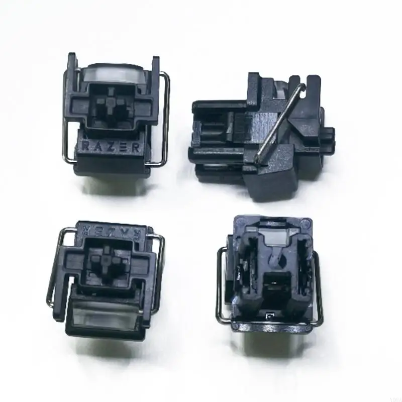 v2 라이너 블랙 스위치 헌트 맨 엘리트 기계식 게임 키보드를위한 핫 스왑 가능한 DIY 클릭 선형 광학 스위치