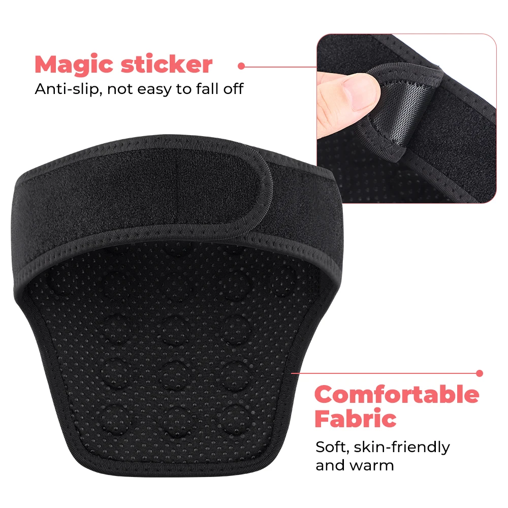 Heating Neck Pad 19PCS Tourmaline Magnetic Therapy Neck Brace Heated Neck Wrap Cervical Spine Support Protector Fatigue Relieve