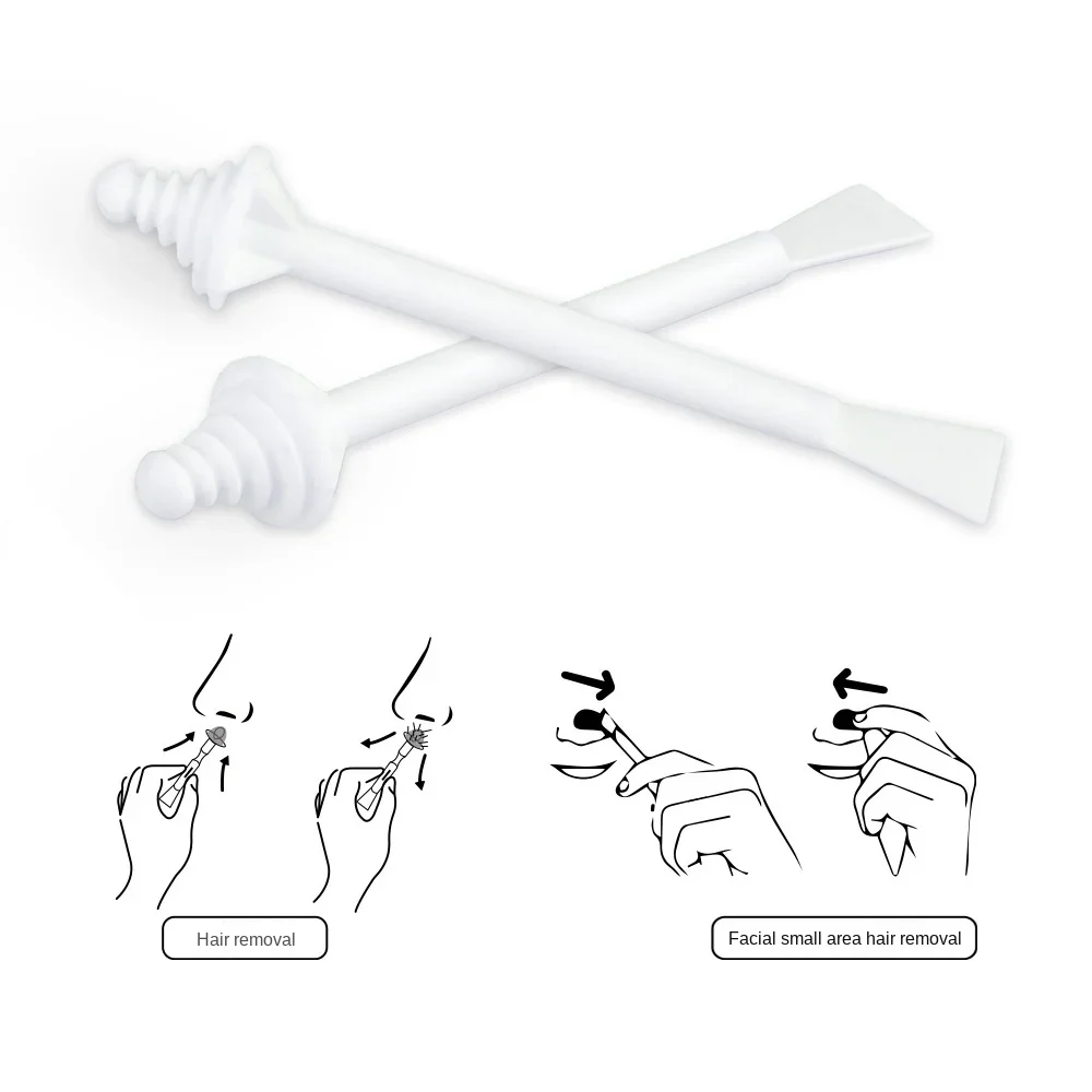 Nose Wax Sticks 100pc Nose Wax Sticks Nose Wax Applicators for Painless Hair Removal