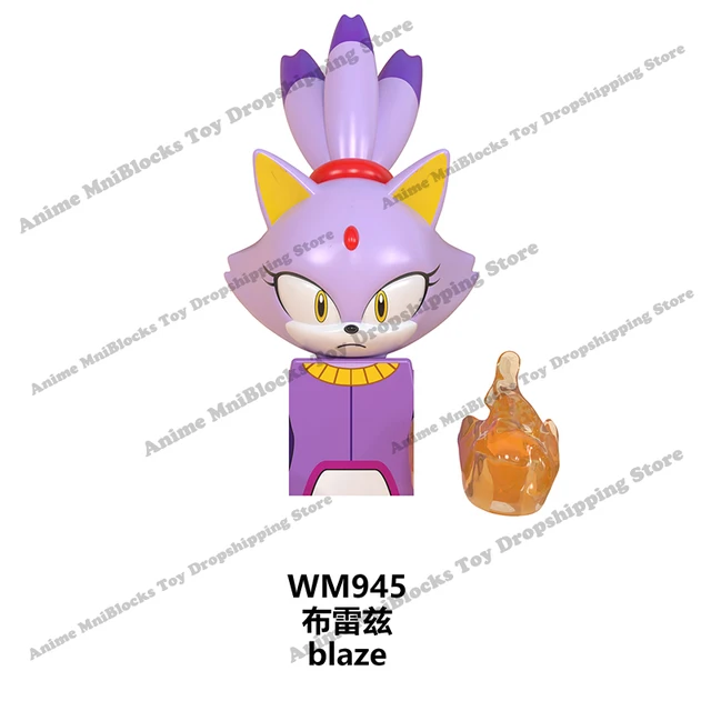 WM6086 WM6087 WM6088 LG1001 anime bricks Sonic Amy Rose Ray Storm Shadow building blocks mini action toy figures Children gifts Clear