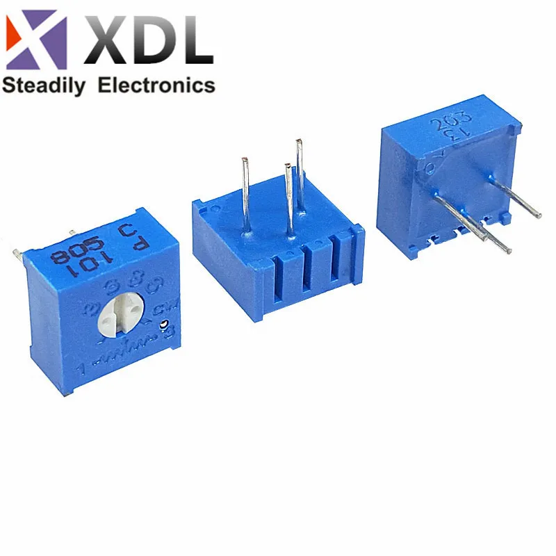 Lot De 10 Résistances Trimmer 500 Ohms Bourns 3386 - Neuf