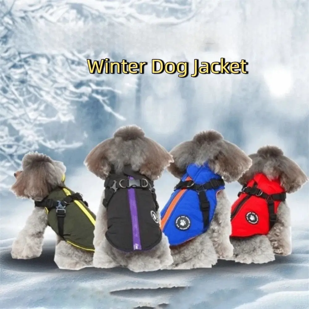 Waterproof Adjustable Dogs Down Clothes Thicken Windproof Dog Coat Warm Soft Winter Dog Clothes for Dogs Cats