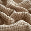 100% Cotton Blanket Yarn Dyed Shawl Tassels Style Plaid Jacquard Blankets Skin-friendly Bed Linen High Quality Gift cobertor 5
