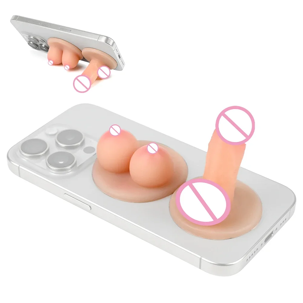 Erotische Spielzeuge Handy Ständer Realistische Brust Penis Garage Kit Mini Dildo Einzigartige frauen Dildo Sexo Erotische Spielzeug Lieferungen Für Erwachsene 1