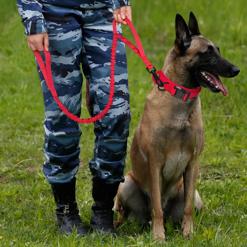 Military Tactical Dog Collar German Shepard Medium Large Dog Collars For Walking Training Duarable Dog Collar Control Handle