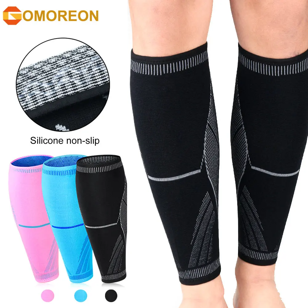 1Pcs Sports Compression Leg Sleeve Basketball Football Calf Support