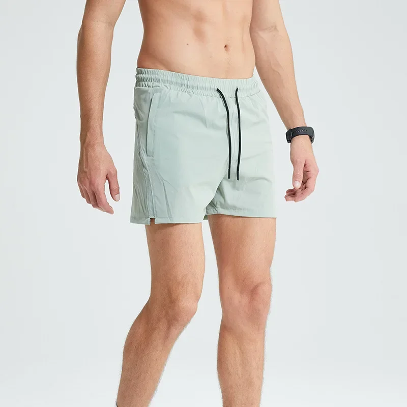 Men's Quick Dry Breathable Outdoor Running Marathon Fitness Training Shorts Elastic Waist Sports Pants For Skateboarding