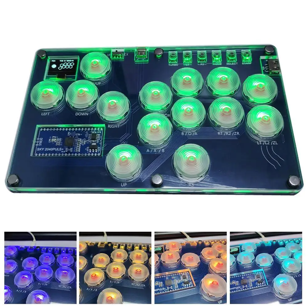 

Gamerfinger Hitbox Controller Arcade Joystick Street Fight Stick Arcade For PC /Ps5 Switch Mini Hitbox Keyboard