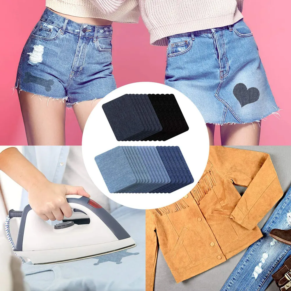 Toppe Termoadesive 14 Pezzi - Per Vestiti, Jeans, Zaini, Decorazione E Riparazione - Foto 7