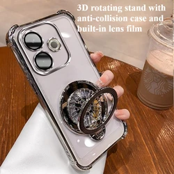Magnetic Stand Case with Anti - Drop Corners and Built - in Lens Cover for Vivo V60e (GRAY)