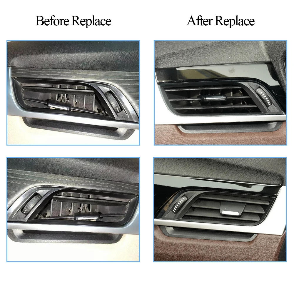 BMW X1 X2 2 시리즈 F48 F49 F39 F45 F46용 LHD RHD 자동차 좌우 중앙 에어컨 AC 벤트 그릴 블레이드 슬라이더 수리 키트