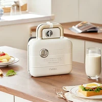 Dual Plate Breakfast Maker, MultiFunction Waffle and Sandwich Toaster for Home Use, Quick Cook Appliance, Easy Clean Surface 1