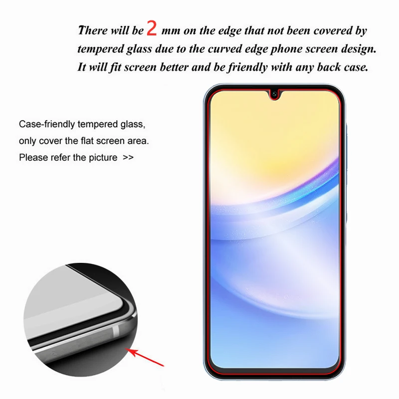 Full Glue Clear Tempered Glass Screen Protector, 6.67-inch