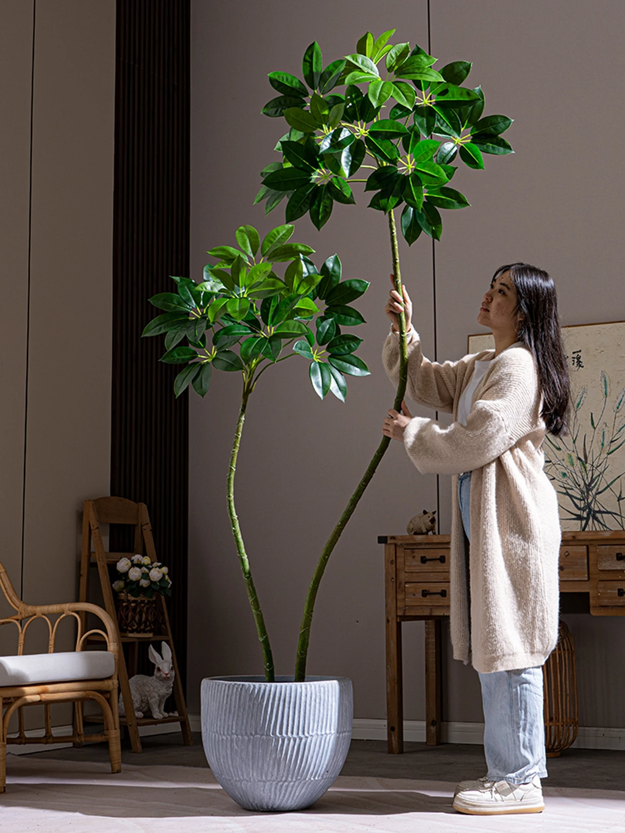 

Green Plants, Fake Trees, Fake Flowers, Indoor Living Rooms, Shops, Shop Windows, Decorative Floor To Ceiling Decorations