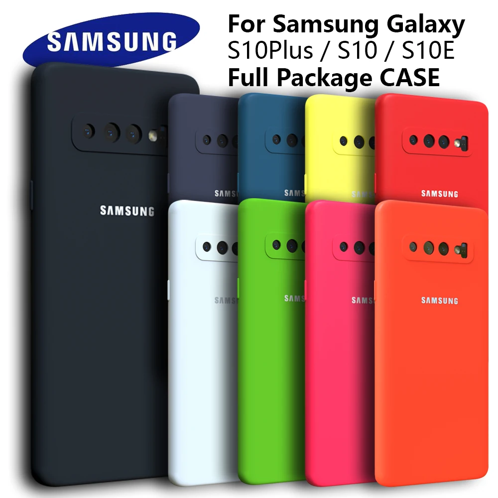 High-Quality Soft-Touch Silicone Protective Case for Samsung Galaxy S10 Series
