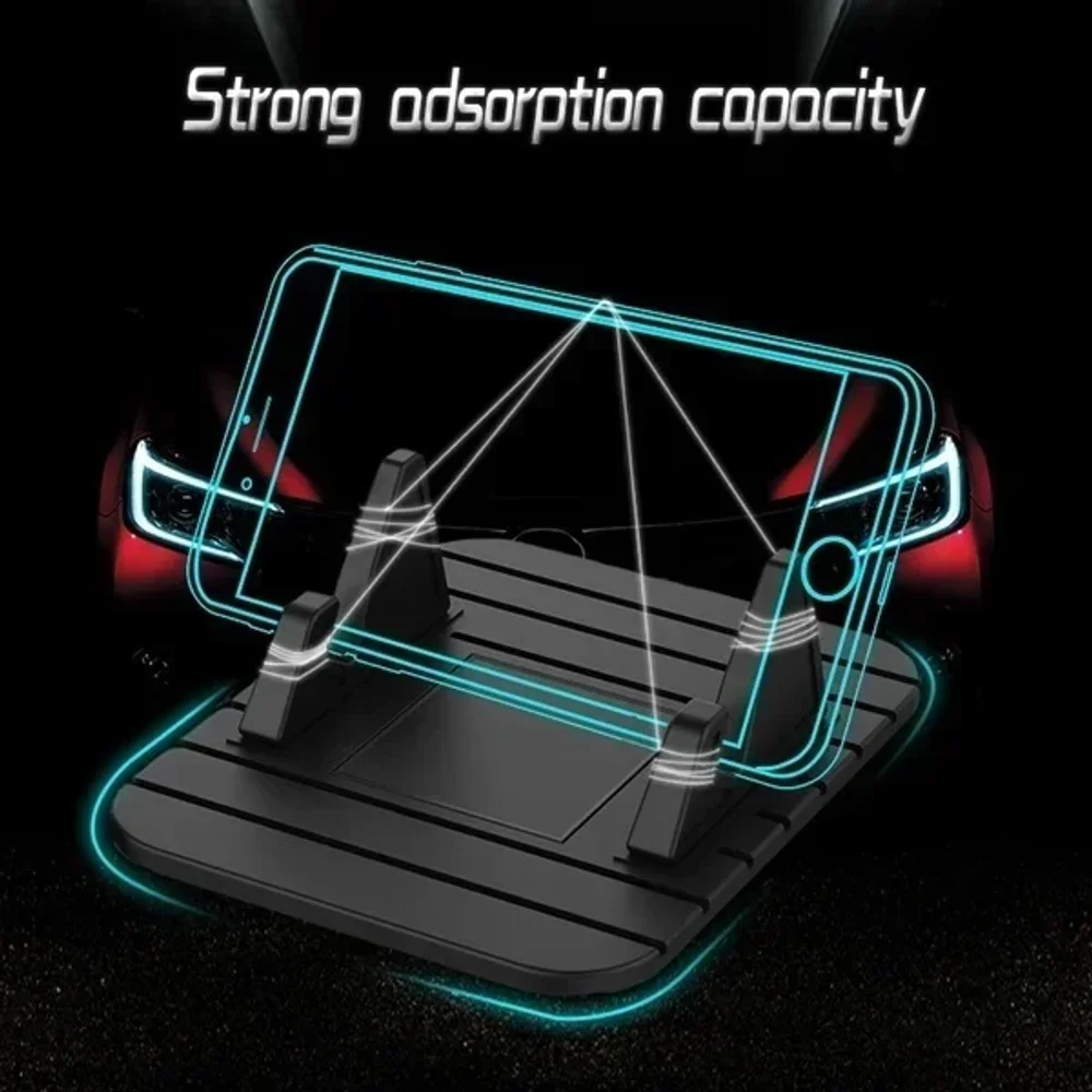 Universal Anti-Slip Silicone Dashboard Mount for Smartphones and GPS Devices