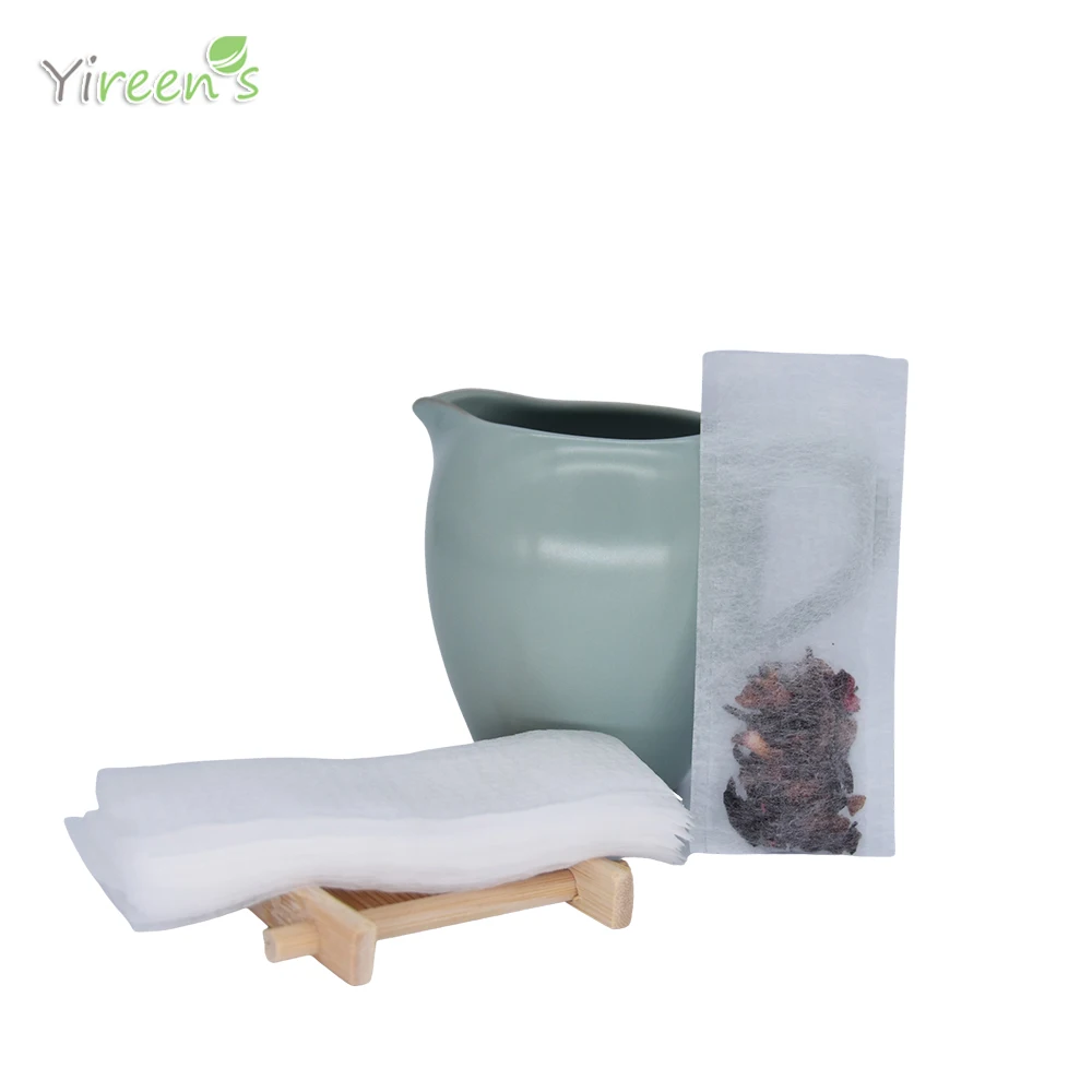 Food Grade Corn Fiber Filter Biodegradable Heat Sealing Teabag For Herb Loose Spice 1000pcs