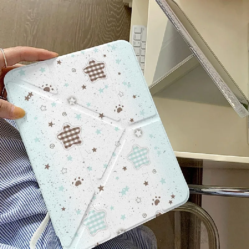 Celestial Blue & White Stars Flip Smart Cover