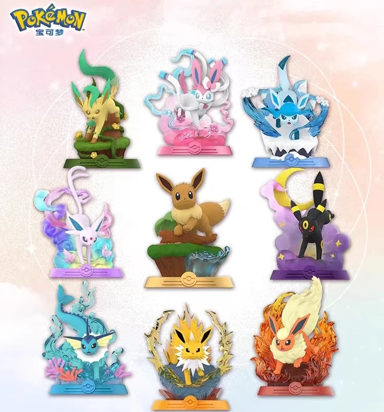 新しいポケモンブラインドボックスイーブイフィギュア冒険