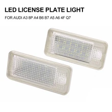 

2Pcs License Plate Light For Audi A3 S3 A4 S4 B6 A6 S6 A8 S8 LED Light For Car License Number Plate Light Lamp Car Lights Hot