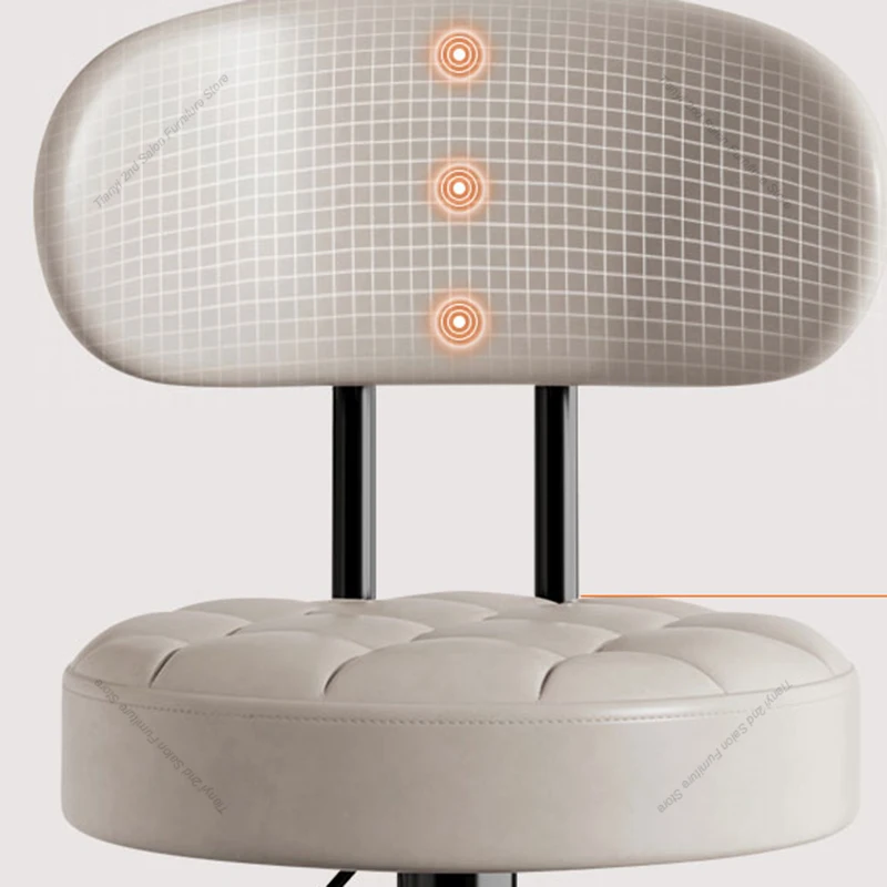 Luxury Rotatable Italian Style Bar Chairs Adjustable Office Reception Designer Bar Chairs Modern Home Furniture Banqueta HBBC