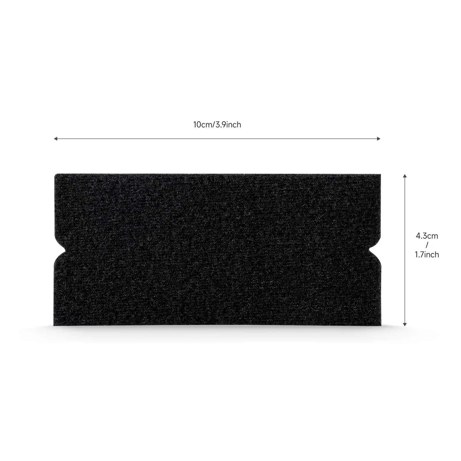 FOSHIO 10pcs Spare Fabric Felt Edge Protector For 10cm Squeegee Carbon Fiber Wrap Car Film Scratch-Less Cloth Window Tint Tools