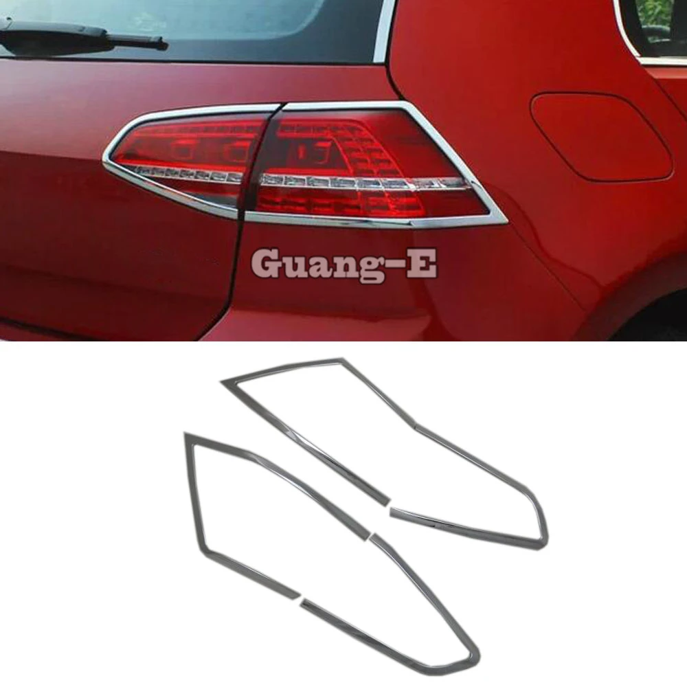 Marco de ajuste de trasera de coche, accesorios cromados, cubiertas de lámpara trasera, VW, Volkswagen, Golf Golf 2014, 2015, 2016, 2017, 2018, 2019| | - AliExpress