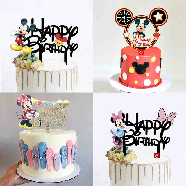 Simple Acrylic Birthday Cake Toppers Gold Kids Happy Birthday Party Cake  Topper Gifts Supplies for Baby Shower Baking Decoration - AliExpress