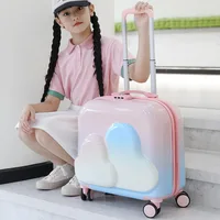 Ensembles de bagages valise de voyage avec poignée élargie, roues universelles silencieuses et serrure à combinaison pour étudiants 3