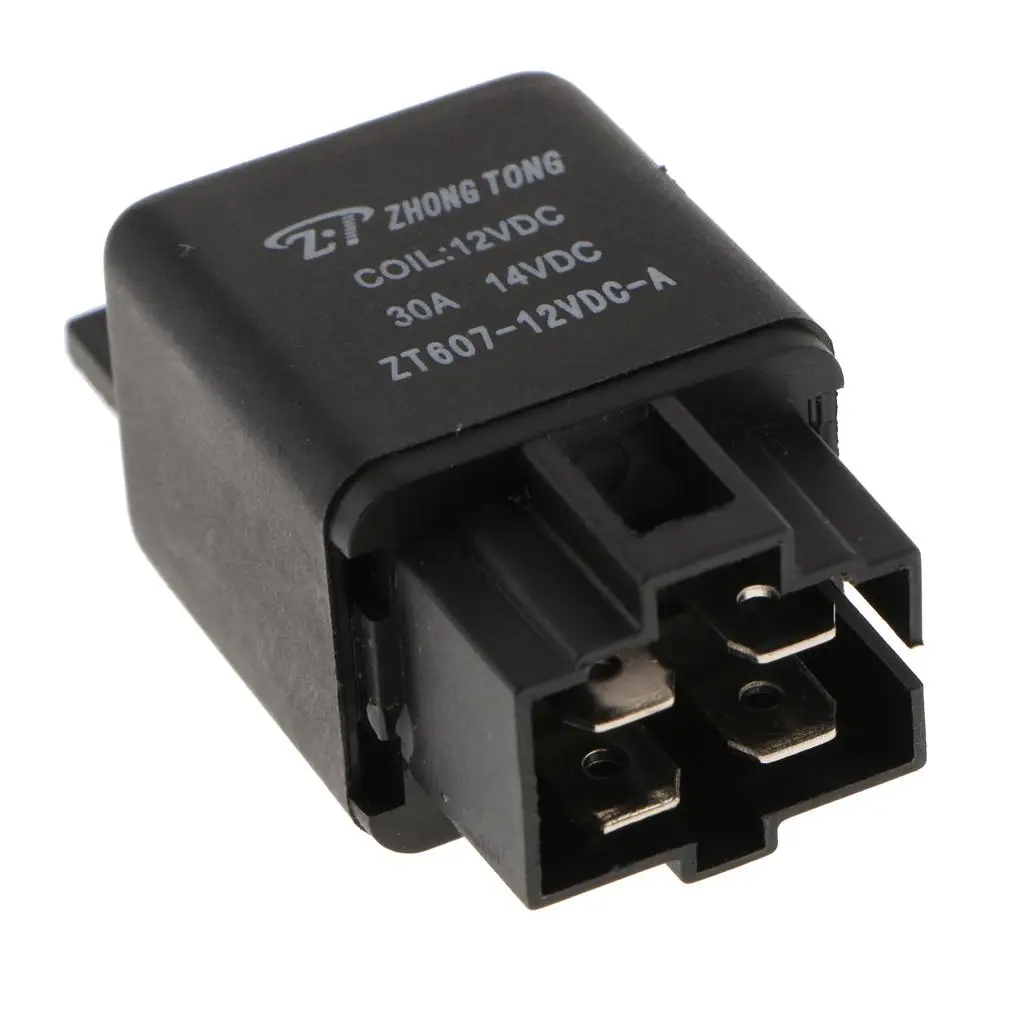 3PCS ZT607 DC12V 30A 4Pin Heavy Duty SPST Relay High Switching Capability 3PCS ZT607 DC12V 30A 4Pin Heavy Duty SPST Relay High Switching Capability